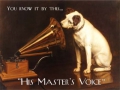 Blechschild - HIS MASTERS VOICE - 15X21CM