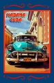 Blechschild - HABANA CUBA- BLAUES AUTO