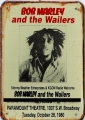 Rusty Blechschild - BOB MARLEY AND THE WAILERS - 1980 - 20x30cm