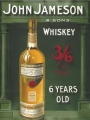 Nostalgie Blechschild - JOHN JAMESON & SONS WHISKEY 3/6