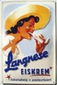 Nostalgie Blechschild - LANGNESE EISKREM