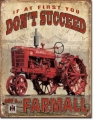 Nostalgie Blechschild - FARMALL - SUCCEED