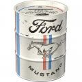 Oelfass-Design Spardose - FORD MUSTANG-HORSE AND STRIPES LOGO
