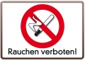 Blechschild - RAUCHEN VERBOTEN!