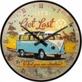 Wanduhr - VW BULLI - GET LOST