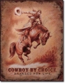 Nostalgie Blechschild - COWBOYS BY CHOICE