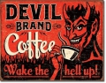 Blechschild - DEVIL BRAND COFFEE