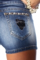 Bild 4 von JEANS-SHORTS MIT APILLETTENAPPLIKATION - BLAU - DIV. GRÖSSEN