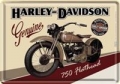 Nostalgie Blechkarte - HARLEY DAVIDSON - FLATHEAD