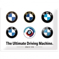 Blechschild 3D - BMW - LOGO EVOLUTION - ULTIMATE DRIVING