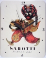 Blechschild Wanduhr - SAROTTI MOHR