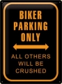 Nostalgie Blechschild - BIKER PARKING ONLY-all others