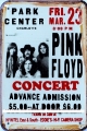 Rusty Blechschild - PINK FLOYD - PARK CENTER CONCERT - 20X30CM