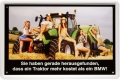 Blechschild-TRAKTOR MIT GIRLS KOSTET MEHR ALS EIN BMW