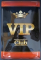 Blechschild - VIP CLUB - rot/schwarz