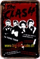 Rusty Blechschildkarte - THE CLASH - 16 TONS TOUR