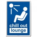 Blechschildkarte - CHILL OUT LOUNGE