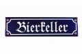 Emailleschild - BIERKELLER