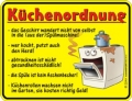 Fun Schild - KÜCHENORDNUNG