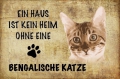 Bild 4 von Blechschild-DIV. KATZEN - EIN HEIM OHNE KATZE IST KEIN