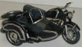 Nostalgie Blechminiatur - BMW R 60 MOTORRAD MIT BEIWAGEN