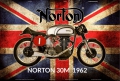 Blechschild - NORTON 30 M 1962 UK MOTORRAD