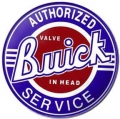 Nostalgie Blechschild rund - AUTHORIZED BUICK SERVICE