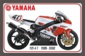 Blechschild - YAMAHA YZF R 7 1999-2002 105 - 160 PS