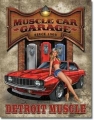 Nostalgie Blechschild - MUSCLE CAR GARAGE SINCE 1969