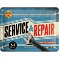 Blechschild - SERVICE & REPAIR - 15X20CM