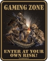 Funschild - GAMING ZONE - ENTER AT YOUR OWN RISK