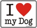 Funschild - I LOVE MY DOG