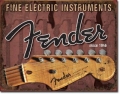 Blechschild - FENDER FINE ELECTRIC INSTRUMENTS