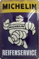 Blechschild 3D-MICHELIN REIFENSERVICE