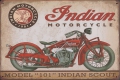Rusty Blechschild - INDIAN MODEL 101 INDIAN SCOUT