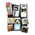 9-tlg Magnet-Set - HAPPY CAT