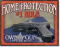 Blechschild - HOME PROTECTION 1 RULE