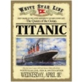 Blechschildkarte - TITANIC - WEDNESDAY, APRIL 10