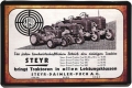 Blechschild - STEYR TRAKTOR PROGRAMM SCHW/WEISS