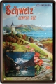 Blechschild - SCHWEIZ GENFER SEE - JURA-SIMPLON-BAHN