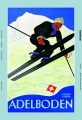 Blechschild - ADELBODEN SKI FAHRER - 1400 M