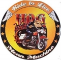 Nostalgie Blechschild rund - HARLEY DAVIDSON - RIDE TO LIVE