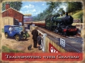 Nostalgie Blechschild - GWR TRAINSPOTTING WITH GRAND