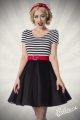 Bild 1 von JERSEY KLEID - SCHWARZ-WEISS-IN DIV. GRÖSSEN