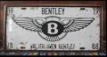 License Plates Nummernschild - BENTLEY