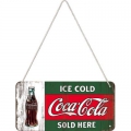 Metall Hängeschild - COCA COLA - ICE COLD