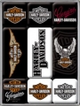 9-teil. Magnet-Set - HARLEY DAVIDSON - LOGOS