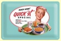 Nostalgie Blechschild - KELLOGS - QUICK K SPECIAL