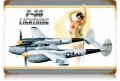 Nostalgie Blechschild - P-38 LIGHTNING