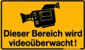 PST-SCHILD-DIESER BEREICH WIRD VIDEOÜBERWACHT